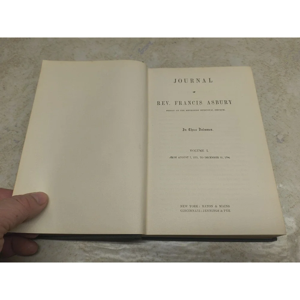 Journal Rev. Francis Asbury‎ Bishop Methodist Episcopal Church Vol I